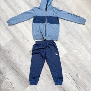 Hurley Kids Two-Tone Blue Jogger Set